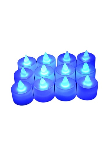 Led Mum Çok Renkli Lamba Simülasyonu Renk Alevsiz Işık Ev Düğün Doğum Günü Partisi Dekorasyonu Festival Çay Işığı Mumları Beyaz Kutu Yanıp Sönen Mavi Işık Olmadan Tam Kutu Çok Renkli