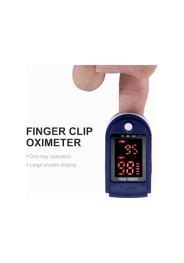 Tcherchi Led Dijital Ekranlı Parmak Ucu Nabız Ölçer Oksimetre