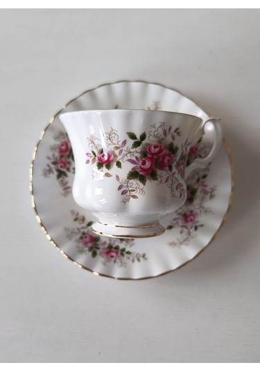 Bone China England Lavender Rose Antıque Tea Cup & Saucer 160 Ml Lavanta