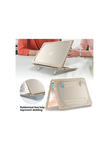 Cbtx Kaymaz 15" Laptop Standlı Bilgisayar Koruyucu Kılıf  Haki