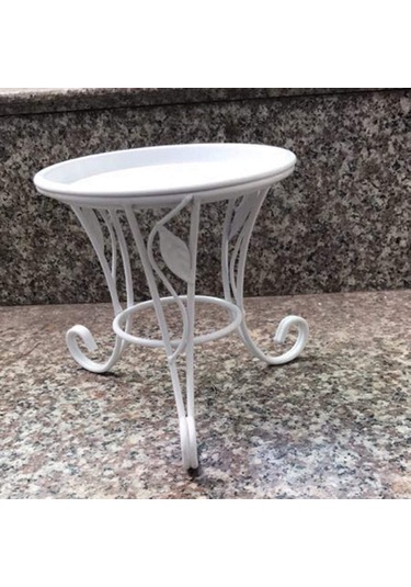 Çiçek Taburesi Metal Çiçek Standı, Avrupa Tarzı Tabure Balkon Zemin Bahçe Çiçek Saksısı Saksı Tutucu Dekor Bitki Rafı A