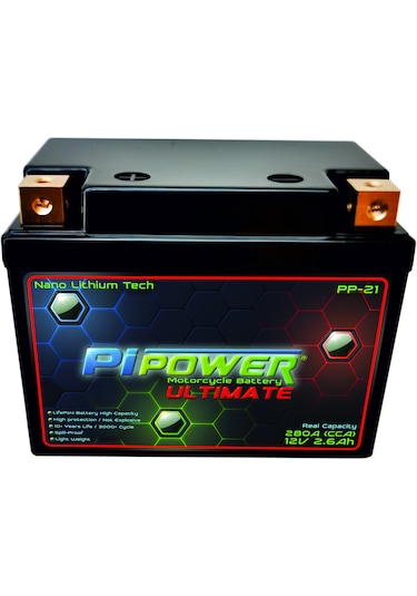 Pipower Ultimate Compact 12v2,6a Lifepo4 Lityum Motosiklet Akü...