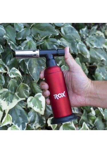 Rox Bs-850 Iki Alev Çıkışlı Bütan Gaz Torch Pürmüz Kırmızı