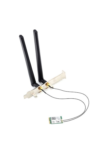 Wi-fi 6 Ax201 M.2 Key E Cnvio 2 Wifi Kartı,anten Kiti İle