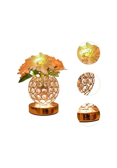 Suntek Gül Masa Lambası Gece Yapay Çiçek Yılbaşı Düğün Altın Diğer