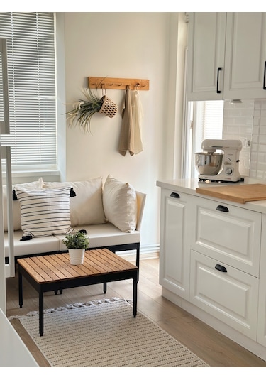 Limni Home Mini Multilounge Bahçe Balkon Mobilyası Şezlong Krem