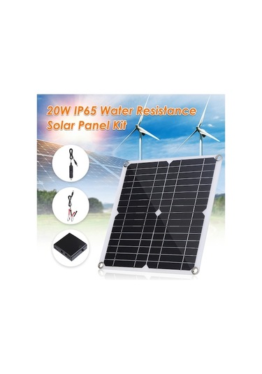 20w Dc 9v/18v Esnek Güneş Paneli Usb/tip C Arayüzü Ve Araba Şarj Cihazı 10/20/30/40/50a Güne