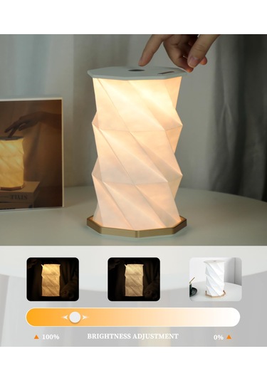 Katlanır Masa Lambası - Cep Kitabı Işıkları, Kamp Lambası, Gece L