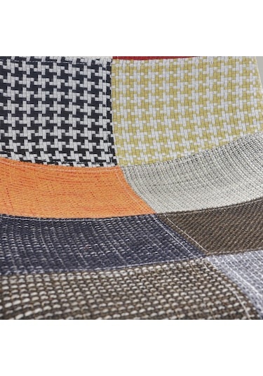 T.conept Renkli Patchwork Sandalye Siyah Ayaklı renkli