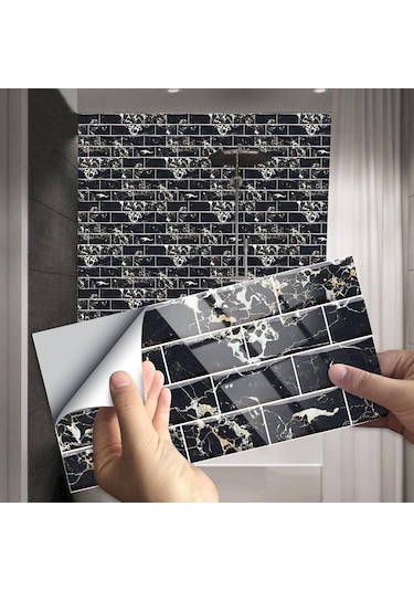 29 Stilleri Düz Mermer Kabartma Fayans Duvar Sticker Mutfak Yağı Geçirmez Banyo Su Geçirmez Kabuğu Ve Sopa Sert Kristal Duvar Kağıdı Mz-5-005 Diğer