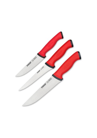 Duo Profesyonel Kasap Kurban Bıçak Seti - 35135 Kırmızı
