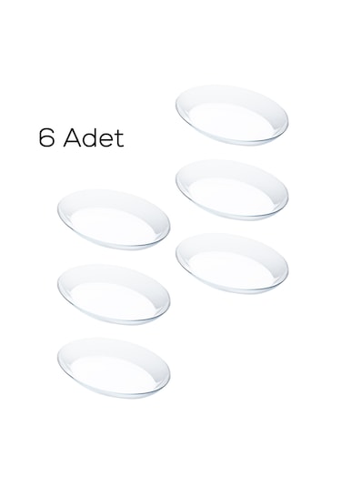 Paşabahçe 10336 6 Lı Oval Servis Sunum Tabak Seti 25x33 Cm