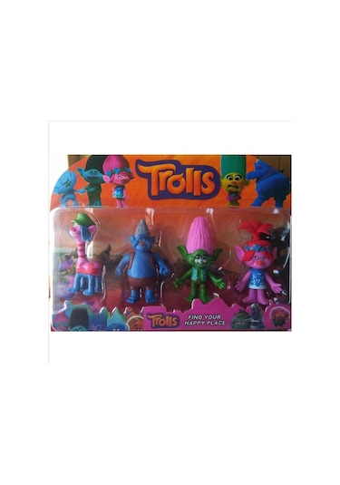 8'li Trolls Figur Seti