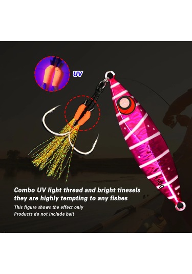 Tolu 10 Adet Metal Jig Kuyruk Destek Kancaları 13-22 Pe Hattı Tüy Katı Halka Green Double Hook 16 16