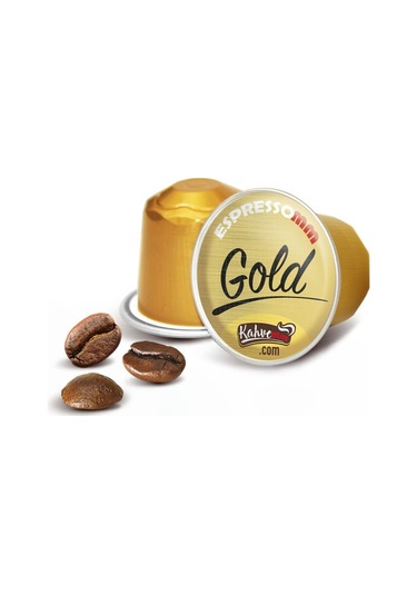 Espressomm® Premium Gold Alüminyum Kapsül Kahve (50 Adet) - Nespr