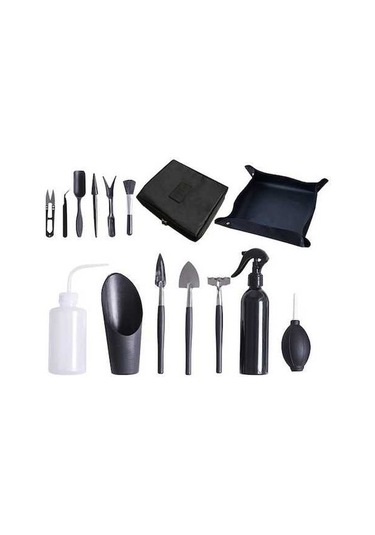 Pazly 15 Parçalık Mini Bahçe Alet Seti - Sukulent & Bonsai Bakımı Kolaylığı