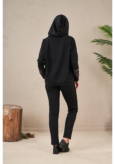 Pjs 23573 Kadın Kapüşonlu Eşofman Takım 001