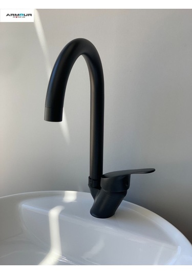 Armour Armatür Mutfak Bataryası Siyah Siyah