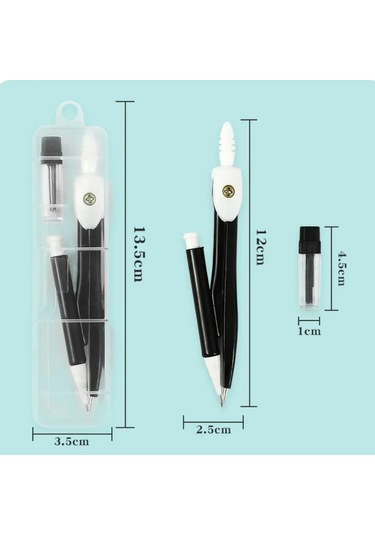 Yeni Pratik Pfofessional Pusula Seti Okul Ofis Çizim Matematik