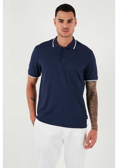 Buratti Erkek Polo Yaka T Shirt 5902063 İndigo Buratti Erkek Polo Yaka T Shirt 5902063 İndigo