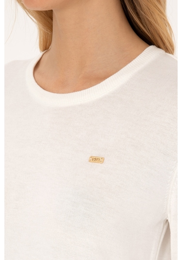 U.s. Polo Assn. Kadın Ekru Kazak /triko 50315449-vr019 Ecru
