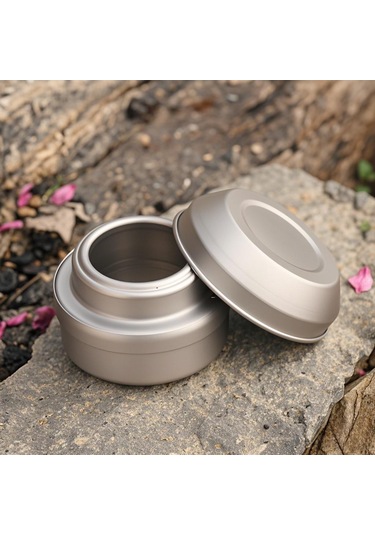 Reedark Lixada Titan Alkollü Ocak + Ayak + Sönümleme Kapağı - Ultra Hafif, Taşınabilir, Kamp Ve Piknik İçin Gümüş