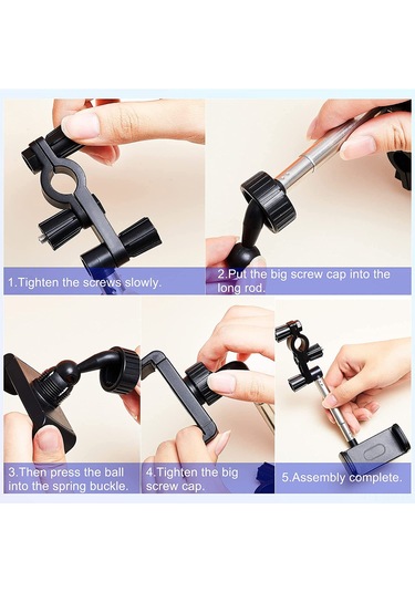 Singree 360 Evrensel Araç Aynası Telefon Tutucu - Gps Ve 4-6.1" Telefonlar İçin Siyah