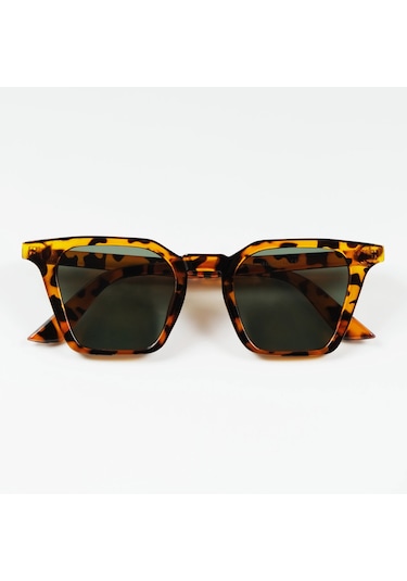 Harris Leopar Unisex Güneş Gözlüğü Kahverengi