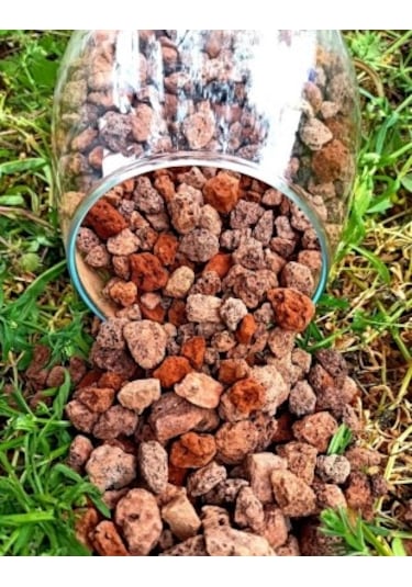 Kırmızı Pomza 20 Lt 5-10 mm Taşı Kırmızı Pomza