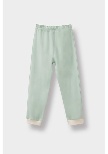 Defacto Kız Bebek 4lü Pijama Takımı Baskılı Uzun Kollu Üst Uzun Alt F0633a525auer233 Ekru