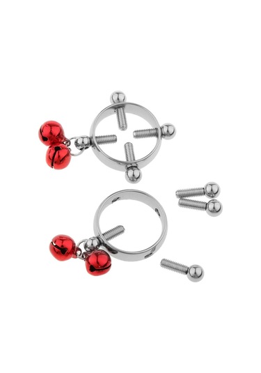 Homyl 2 Adet Kadın Meme Kalkan Halkası Vida Vücut Kırmızı Kırmızı