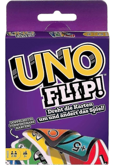 Mattel Games Gdr44 - Uno Flip, 7 Yaş İçin Kart Oyunları+