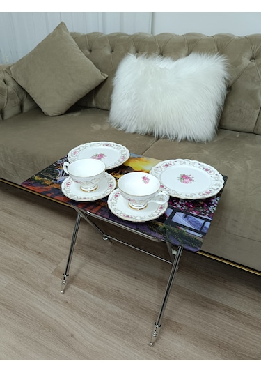 Çanta Zigon Sehpa,4'lü Sehpa, Zigon Sehpa, Camlı Sehpa - Bisiklet