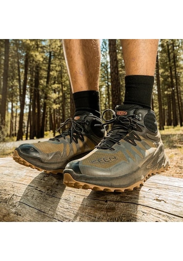 Keen Zionic Mid Wp Erkek Outdoor Bot - Siyah Siyah