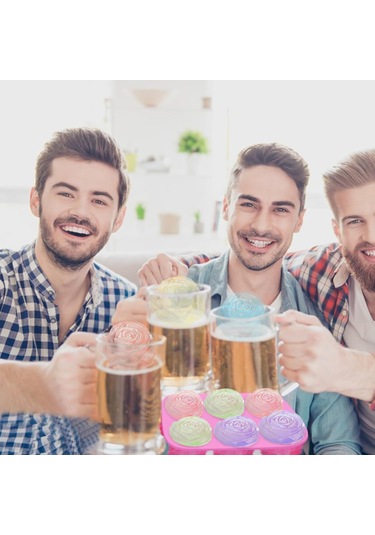 Youmex Üçlü Gül Şekilli Silikon Kalıp Seti: Gıda Dereceli, Fırın/mikrodalga Uyumlu, Kek/şekerleme/buzluk/uyku Kokusu Mum Yapımı İçin Kolay Çıkarım Pembe