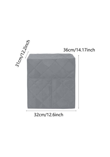 Homyl Kahve Yapma Makinesi Kapağı Yıkanabilir Su Geçirmez Gri