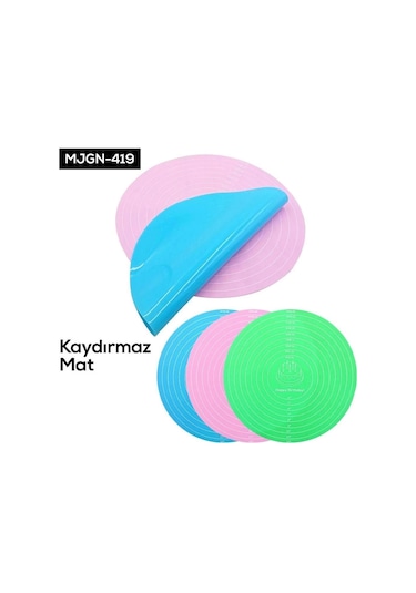 Hamur Kaydırmaz Mat Çok Renkli