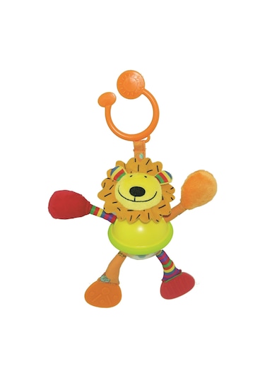 Biba Toys Çıngırak Ve Dişlikli Aslan Puset Oyuncağı