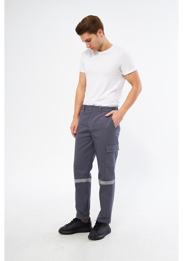 İş Pantolonu 7/7 Gabardin %100 Pamuk Kargo Cepli Kışlık