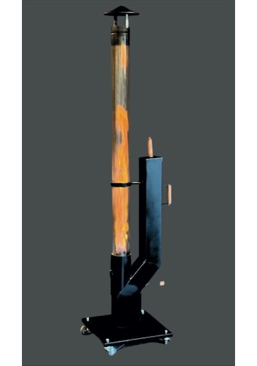 Fbt Roket Soba Cam Borusu 100 Mm Cap