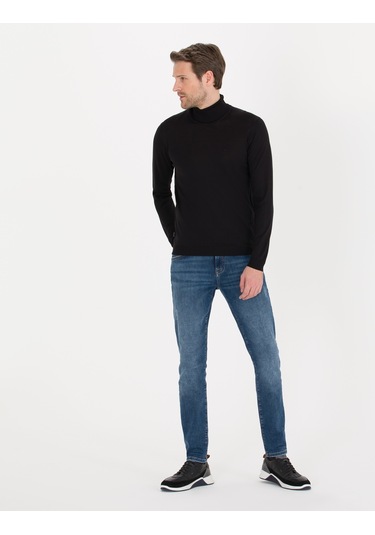 Pierre Cardin Erkek Siyah Triko Kazak 50257302-vr046 Siyah