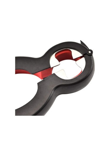 Jar Açıcı 6 Arada 1 Çok İşlevli Şişe Açıcı Manuel Açıcı Kapakları Kolayca Alın Siyah