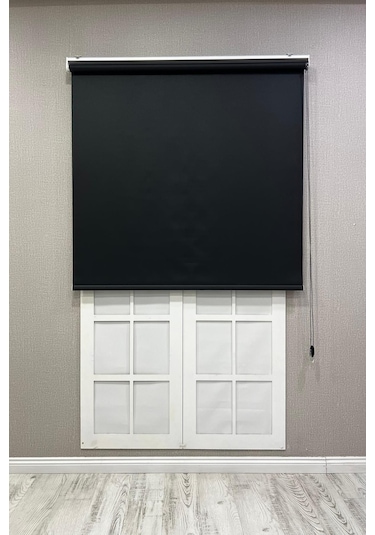 Stor Perde İthal Mat Polyester Siyah Siyah