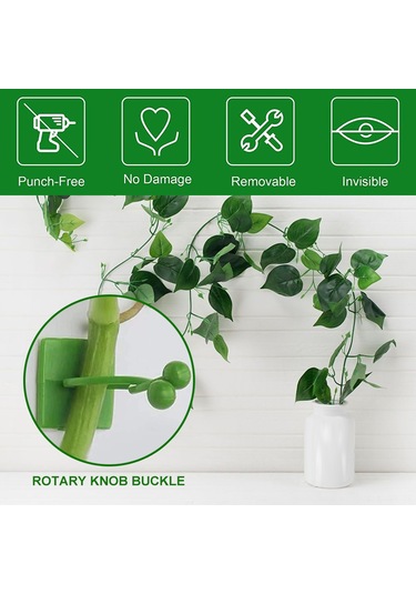 Singree Bitkiler İçin Yapışkanlı Duvar Askısı - 50 Adet Abs Malzeme, Çok Amaçlı Kullanım