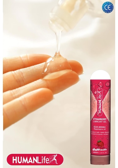 Humanlife Çilek Aromalı Kayganlaştırıcı Jel 3 x 125 ML