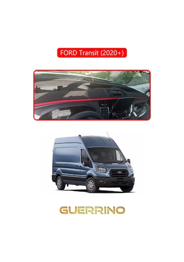 Ford Transit 2020+torpido Koruma Kılıfı Kırmızı Kenar