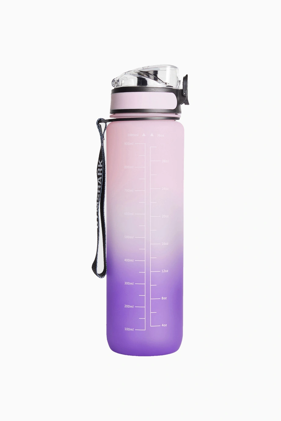 1 Litre Ölçü Göstergeli Spor Su Şişesi Açık Pembe