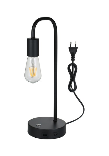 Tomshine Endüstriyel İki Usb Şarj Portlu Masa Lambası Diğer