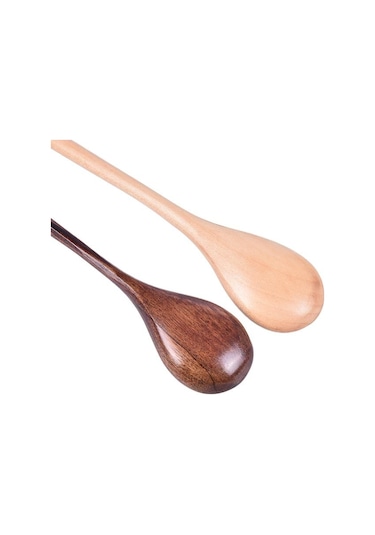 3 Tahta Kaşık Uzun Saplı Kaşık Çocuk Kaşığı Tahta Pirinç Çorbası Tatlı Kaşığı