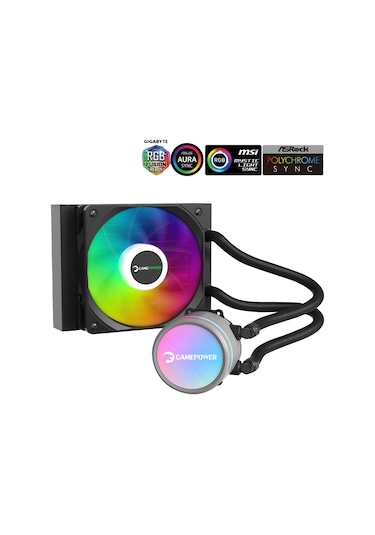 Gamepower Skadi V2 120 Argb 120mm Sıvı İşlemci Soğutucu Am5 Ve Lg